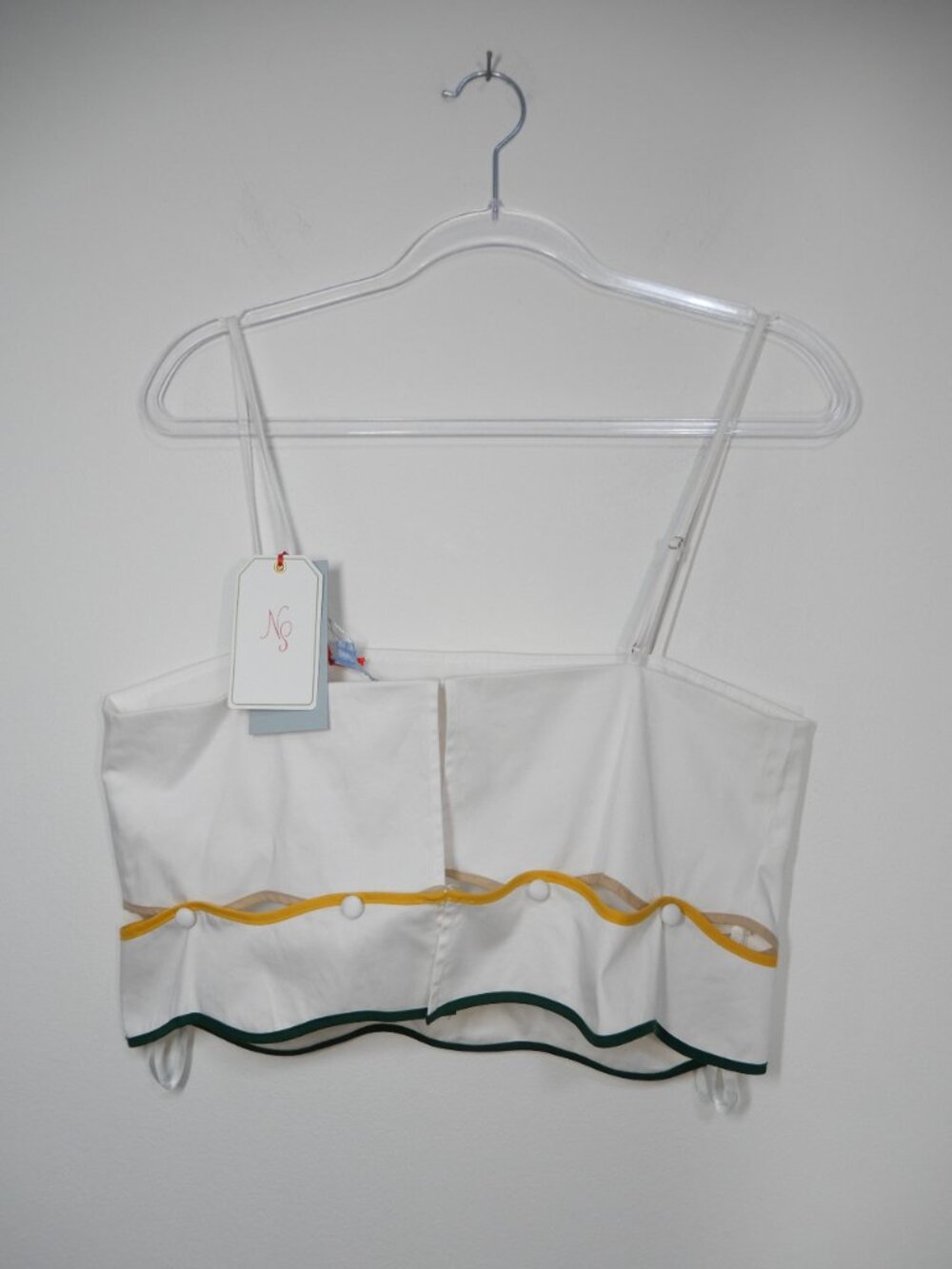 Antonio Melani x The Nat Note Zoe SET 10 Scalloped High Waisted Shorts Top NEW - Picture 12 of 15